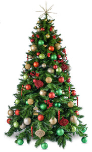 Professionally decorated artificial decorated Christmas tree hire in Melbourne