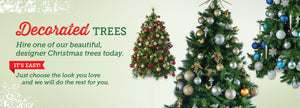 Professionally decorated Christmas tree hire Melbourne and Geelong. Event, corporate, commercial and residential rental