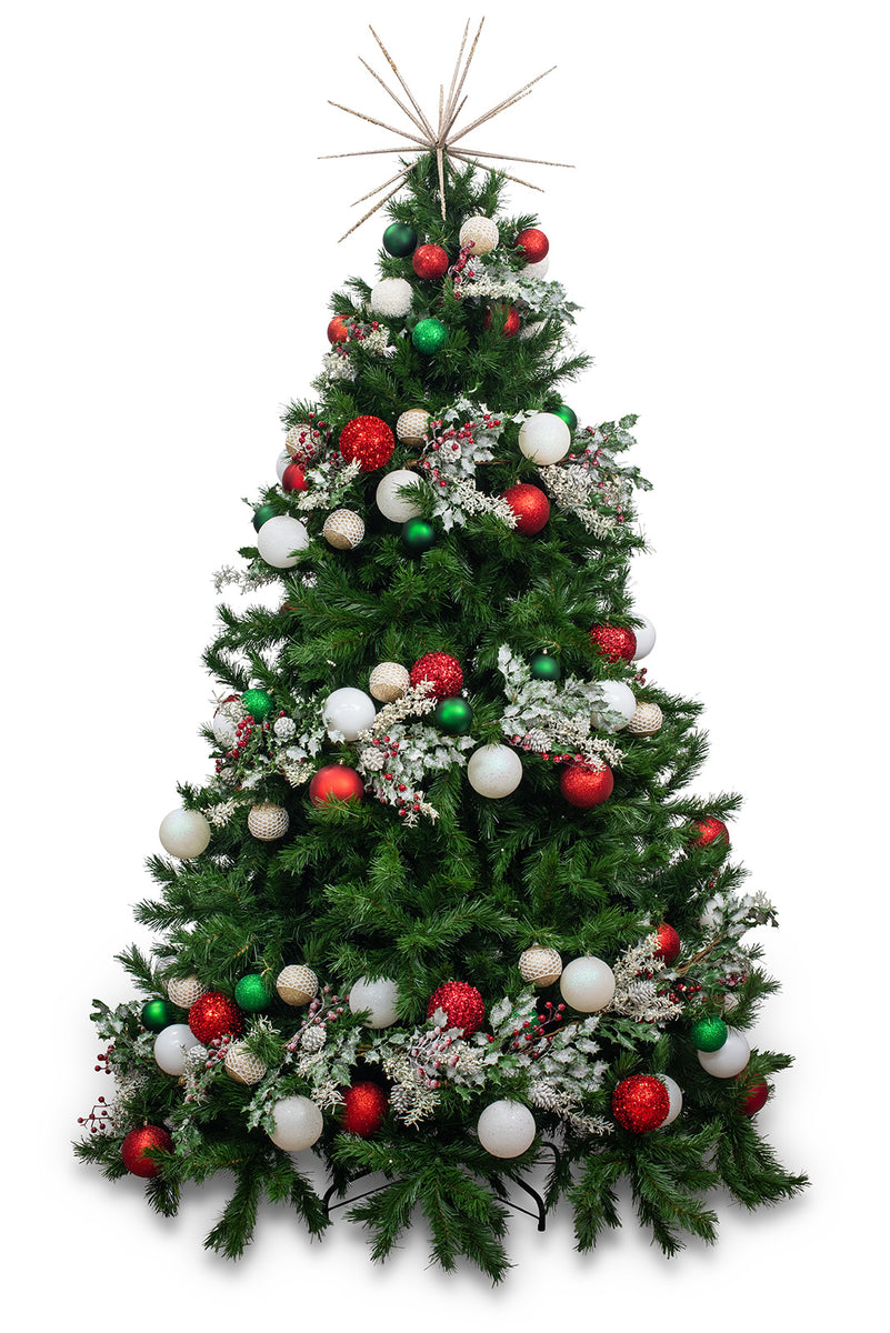 Miniature artificial decorated christmas tree