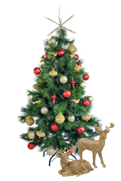 Tabletop 'Traditional' artificial decorated Christmas Tree - Hire
