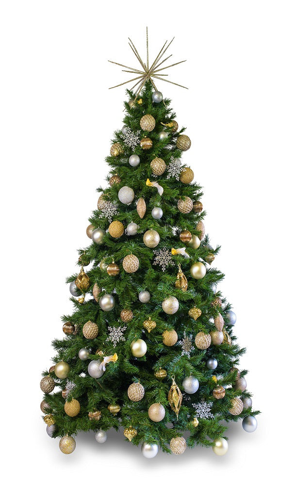 Metallic Artificial Decorated Christmas Tree Hire In Melbourne The
