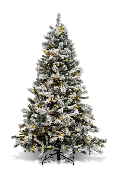 Flocked artificial decorated Christmas Tree - Hire