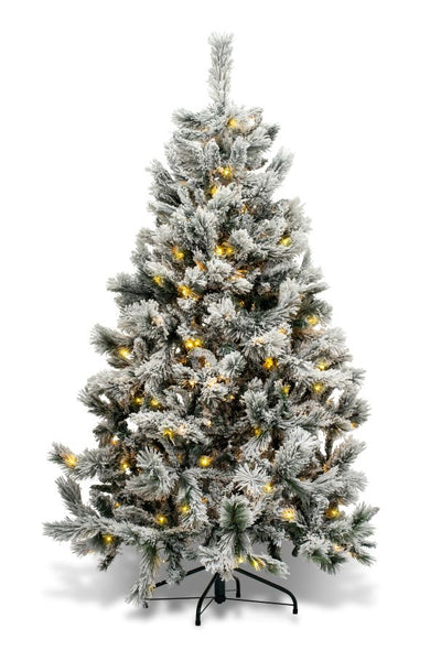 Flocked artificial decorated Christmas Tree - Hire