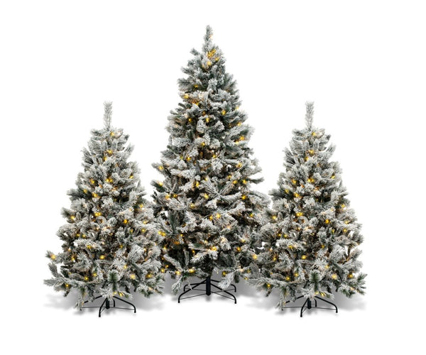Flocked artificial decorated Christmas Tree - Hire