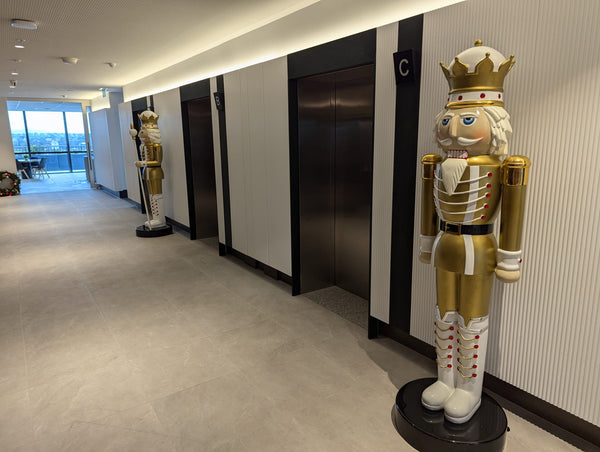 In situ image of giant nutcrackers for sizing indication