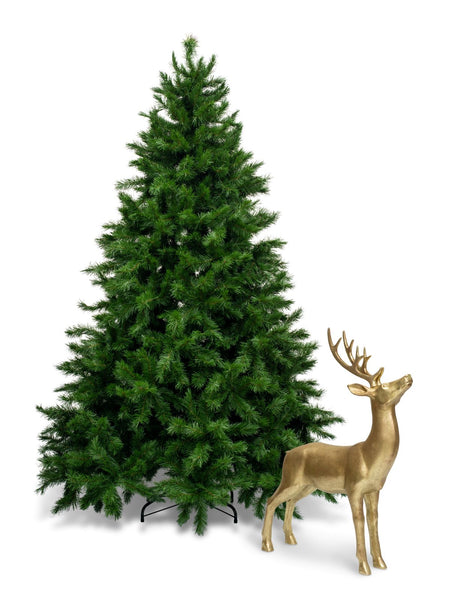 Hire a large standing gold reindeer to add sparkle to your home or office
