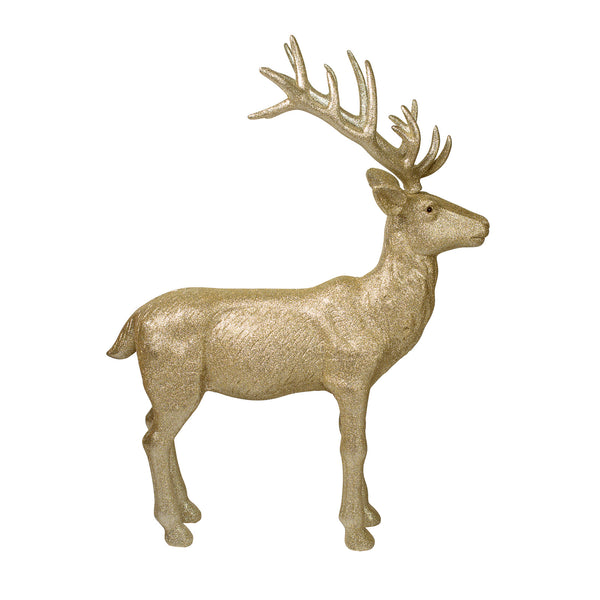 The Glitter Gold Reindeer Pair will stand beside your Decorated Christmas Tree adding extra sparkle and the perfect finishing touch!