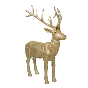The Glitter Gold Reindeer Pair will stand beside your Decorated Christmas Tree adding extra sparkle and the perfect finishing touch!
