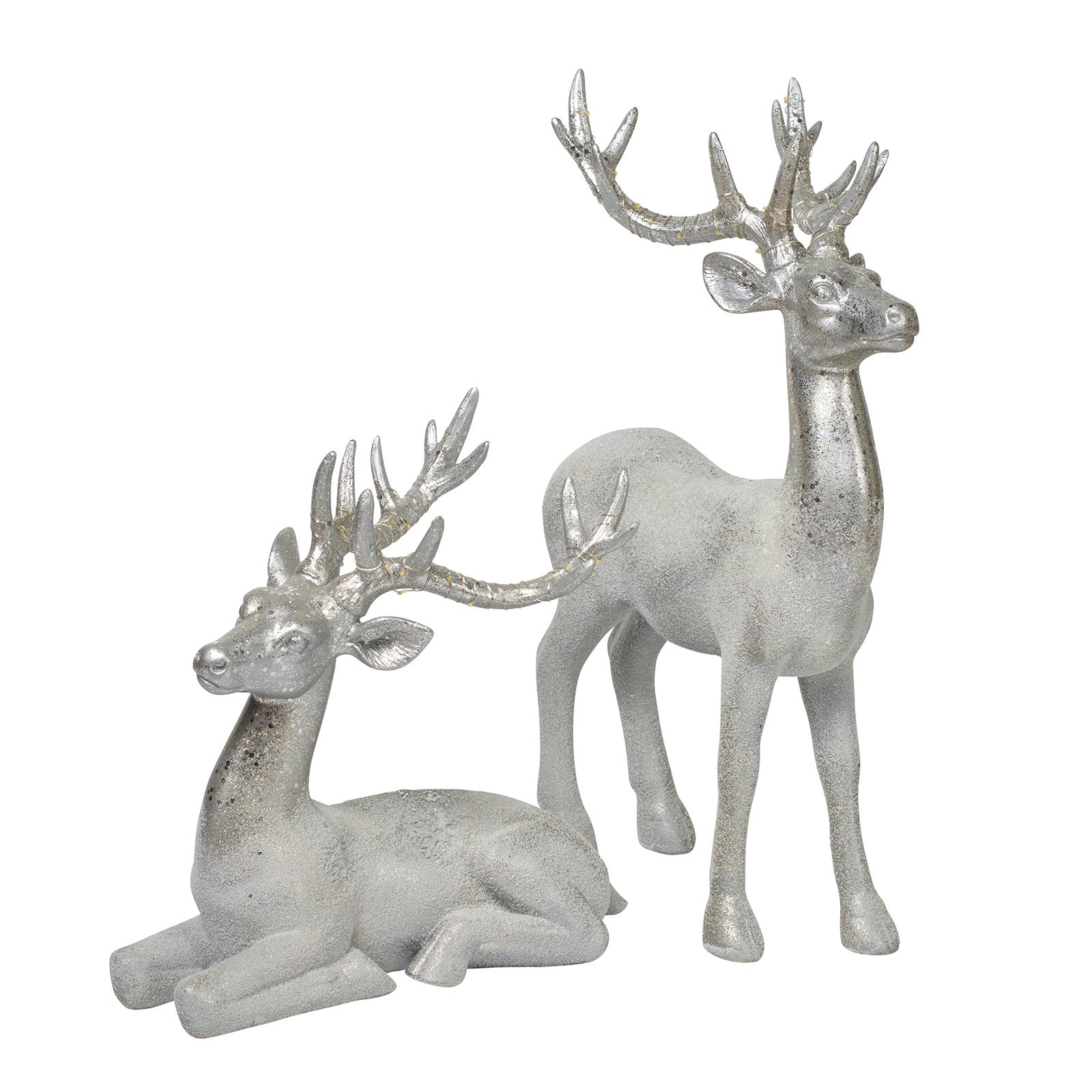 Silver Reindeer Pair - Hire
