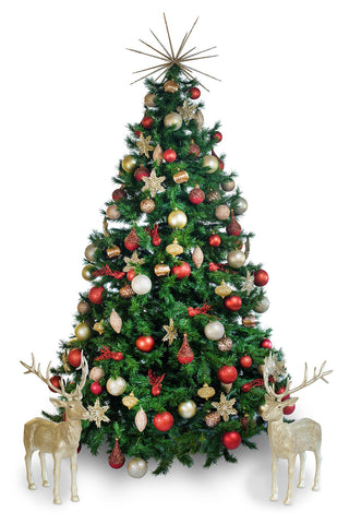 The Glitter Gold Reindeer Pair will stand beside your Decorated Christmas Tree adding extra sparkle and the perfect finishing touch!