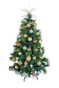 Hire a tabletop Traditional decorated Christmas tree for tabletops, receptions desks. Coordinates beautifully with professionally decorated Christmas trees.