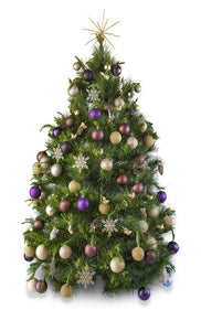 Real Christmas tree delivered Melbourne hire decorated Christmas tree